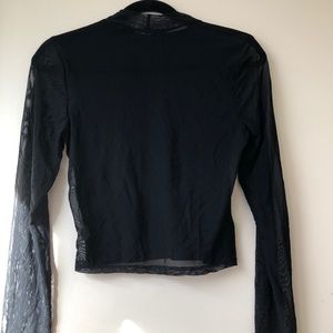 Long sleeve fishnet shirt